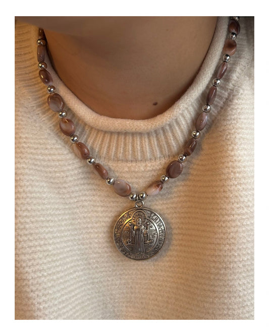 Conjunto Collar y Pulsera San Benito