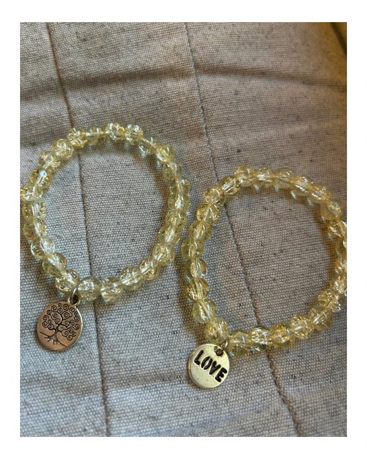 Pulsera acrílico -transparente