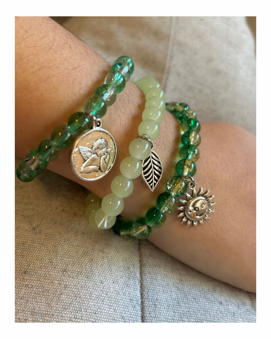 Pulsera acrílico - verde