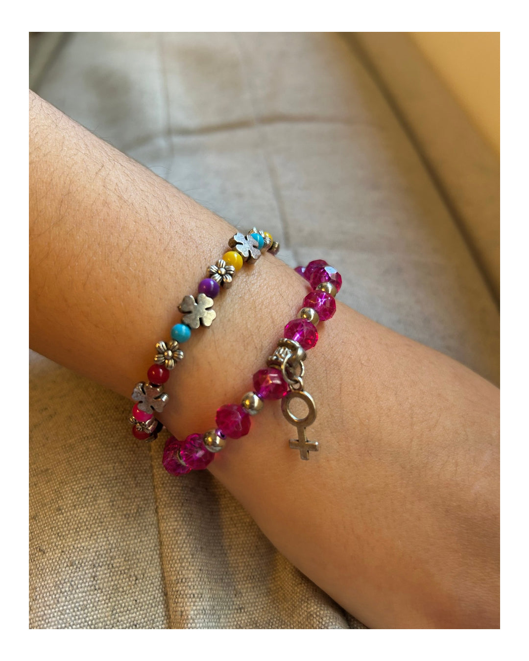 Pulseras acrílico