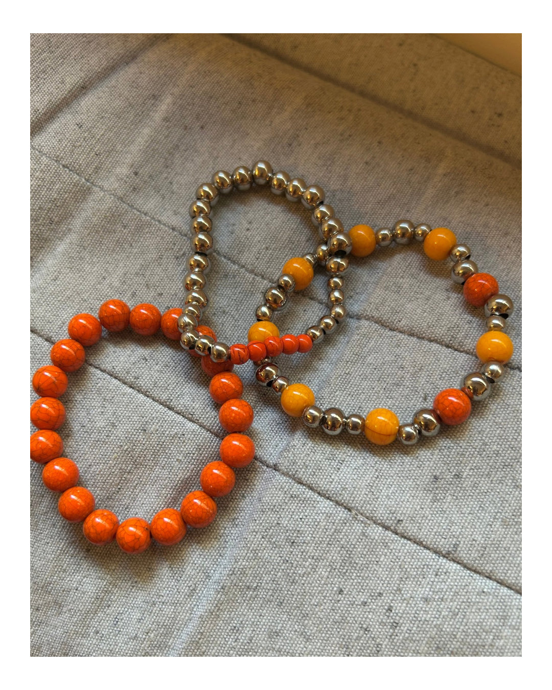 Pulsera acrílico - anaranjado