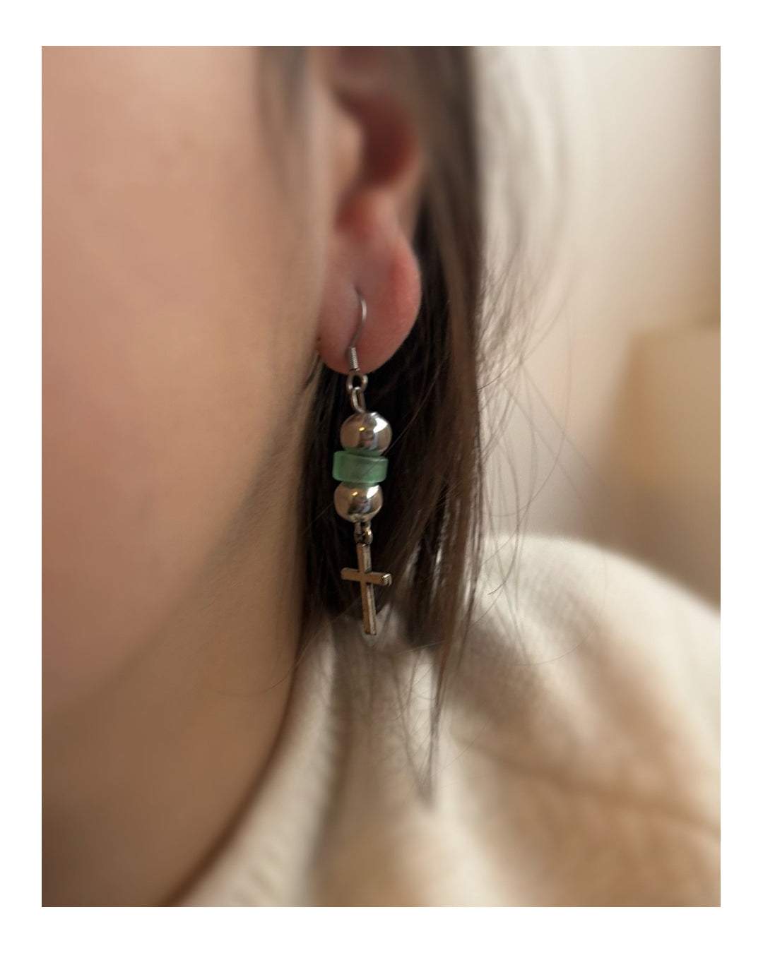 Caravanas pendiente dije cruz