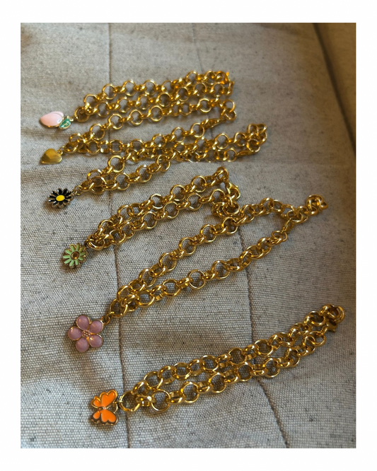 Pulseras Rolo dorado