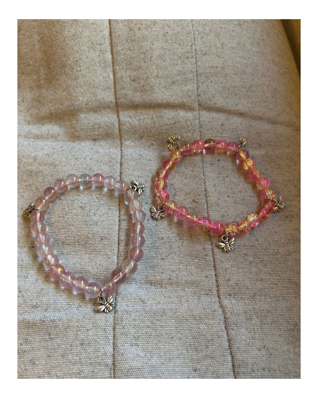 Pulsera acrílico - abejas