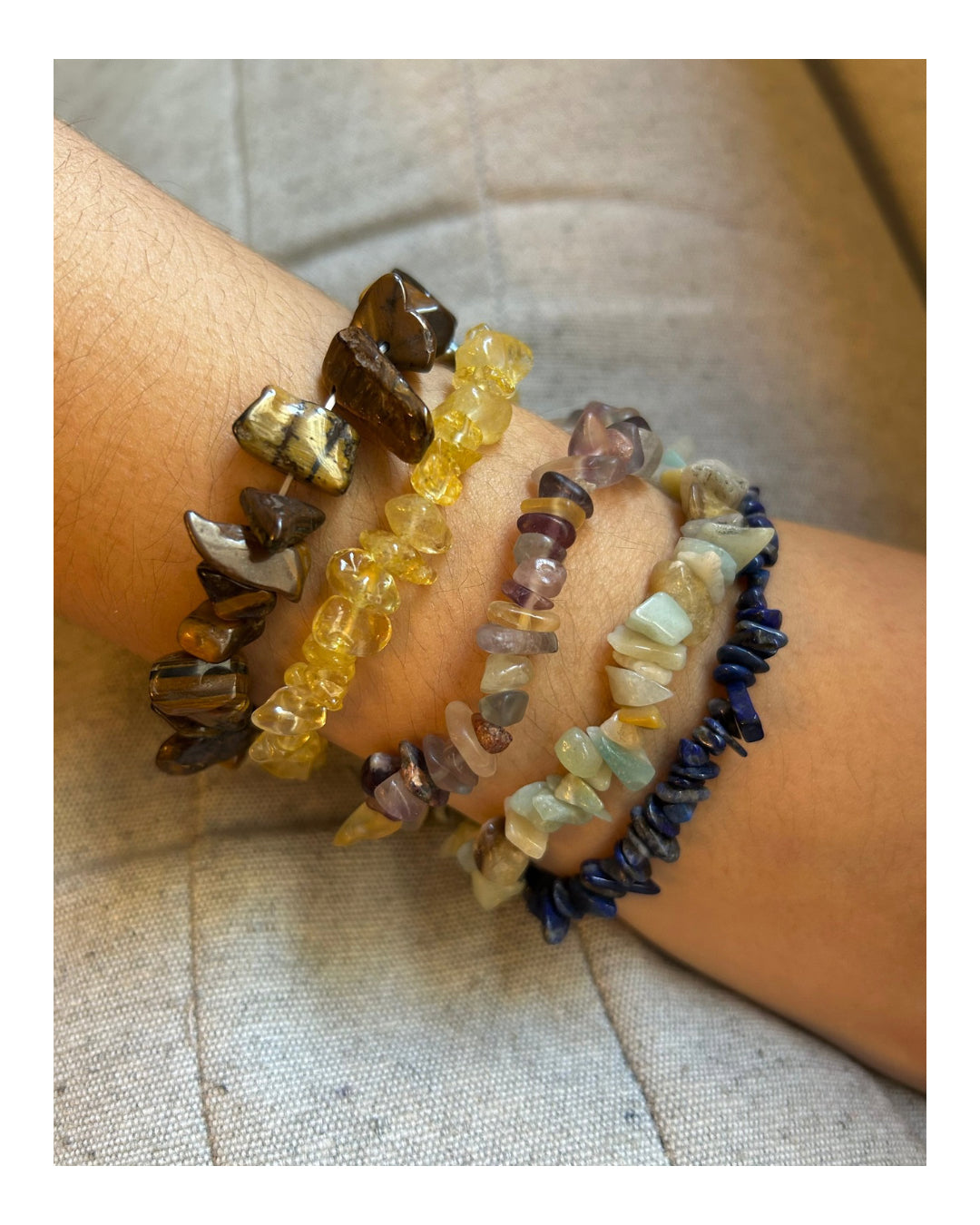 Pulsera de piedras naturales