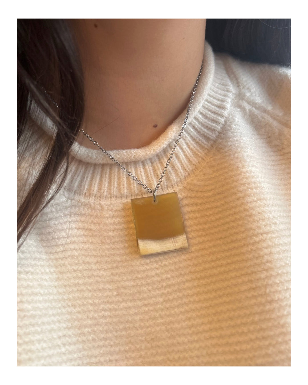 Cadena acero - guampa