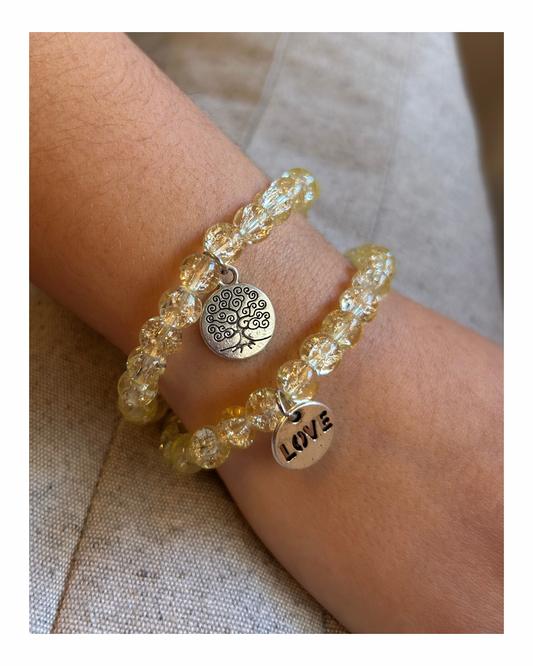 Pulsera acrílico -transparente